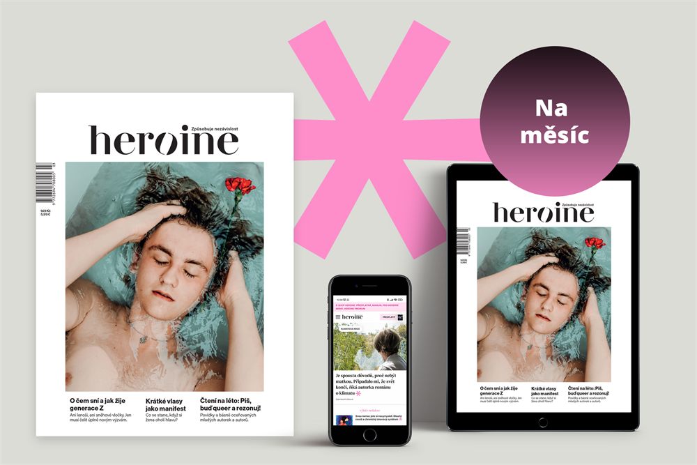 Aktuální číslo časopisu Heroine s fotografkou Bet Orten na titulní straně